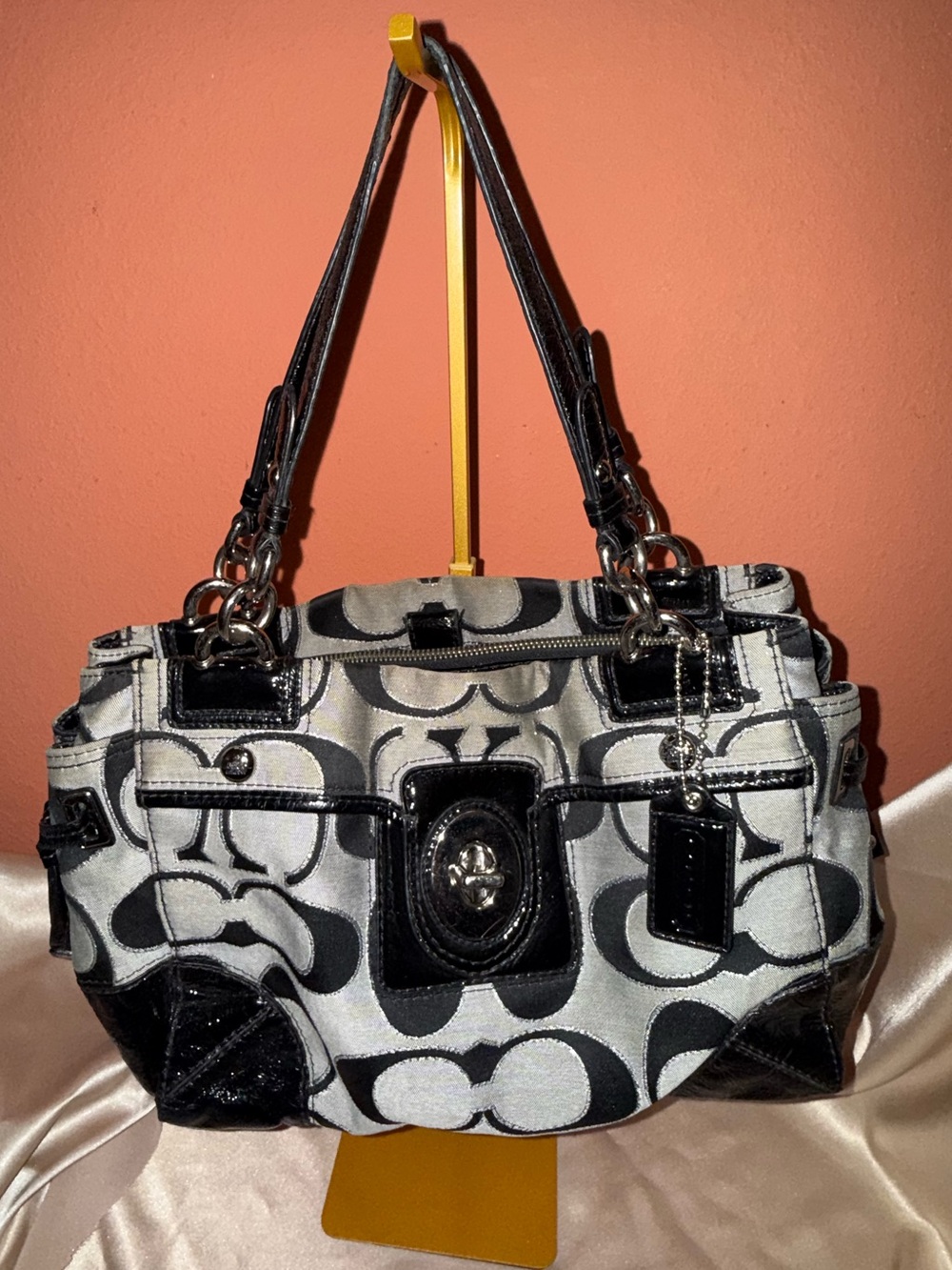 Vintage Coach Peyton OP Art